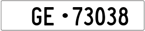 Trailer License Plate